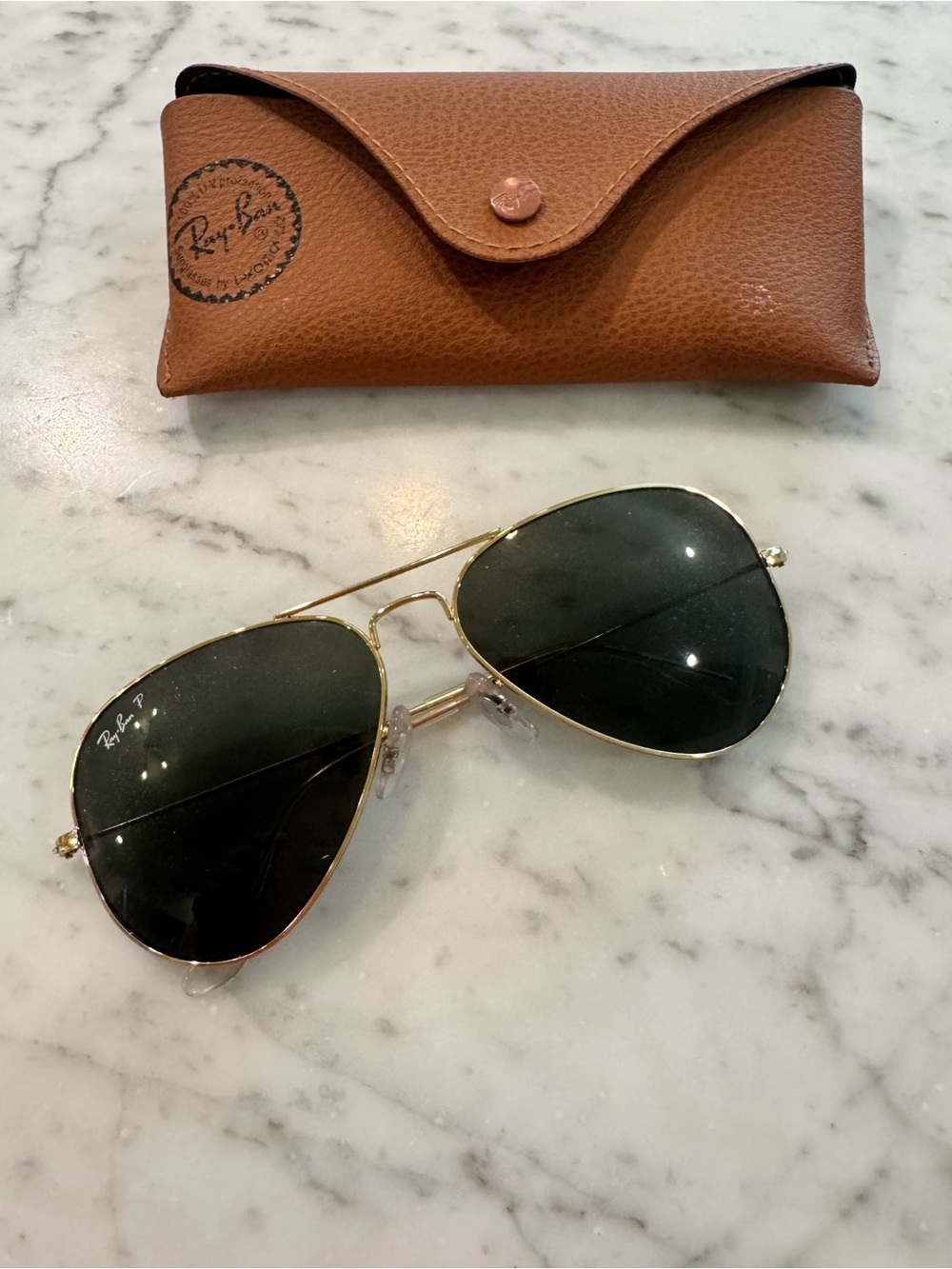 Ray-Ban Classic Aviator Sunglasses RB3025 polarized lenses-unworn